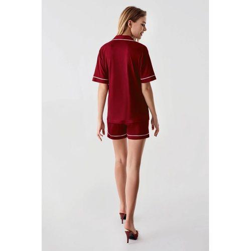 Freshness 324 Kadın 4'lü Sabahlıklı Şorlu Pijama Takımı