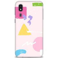 Samsung Galaxy A2 Core Kılıf HD Baskılı Kılıf - Üçgen Kare + Tam Ekran Koruyucu