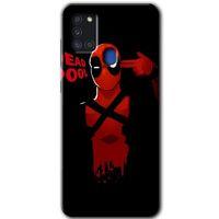 Potkal Hediye Fabrikası Samsung Galaxy A21s Kılıf HD Desen Baskılı Arka Kapak - DeadPool 4