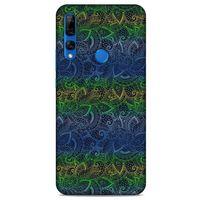Huawei Y9 Prime 2019 Kılıf Desenli Özel Seri Tüyler (44) Tough Armor Kılıf