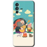 Vivo V23 5G Kılıf HD Desen Baskılı Arka Kapak - Kış Pikniği