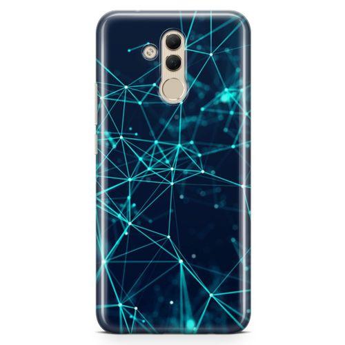Huawei Mate 20 Lite Kılıf Yeşil Ağ Arka Kapak Koruma Desenli Full Koruyucu
