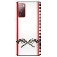 Lopard Samsung Galaxy S20 Fe Uyumlu Kılıf Tattoo's (28) Arka Kapak Tabanca Sövmesi
