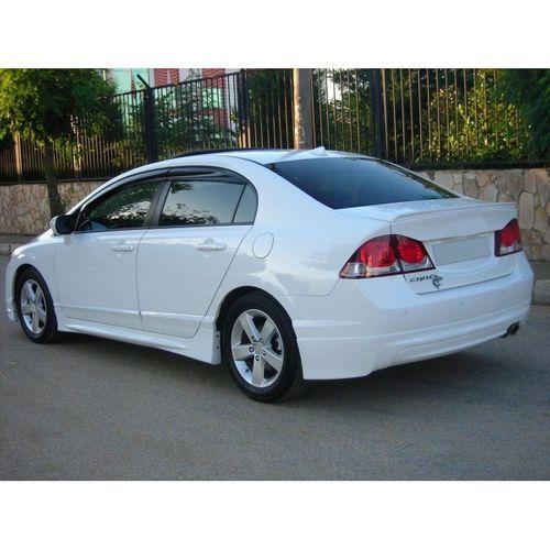 Honda Civic Uyumlu Fd6 Bagaj Üstü Spoiler Beyaz Boyalı