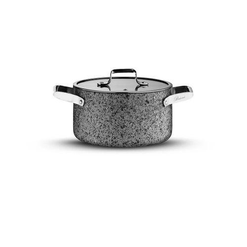Brioni Stone-Age 24 Cm Çizilmez Yanmaz Yapışmaz İndüksiyon Derin Tencere Sh-132