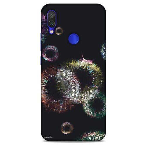 Y.Liva-2021 Özel Seri Siyah Soyut-130 Xiaomi Redmi Note 7 Pro Kılıf Silikon Kapak