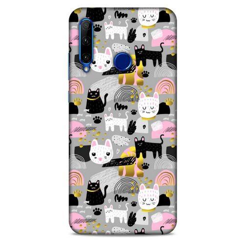 Lopard Huawei Honor 20 Lite Uyumlu Kılıf Kediler (8) Baskılı Kılıf Cins Kediler