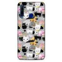 Lopard Huawei Honor 20 Lite Uyumlu Kılıf Kediler (8) Baskılı Kılıf Cins Kediler