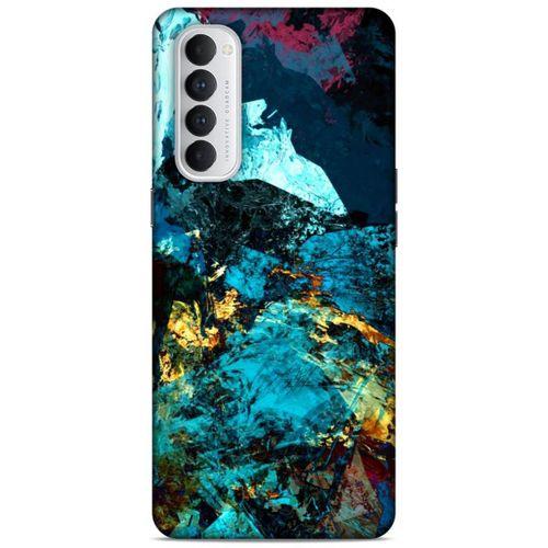 Lopard Oppo Reno 4 Pro Uyumlu Kılıf Soyut Sanat (40) Desenli Fit Silikon Kılıf