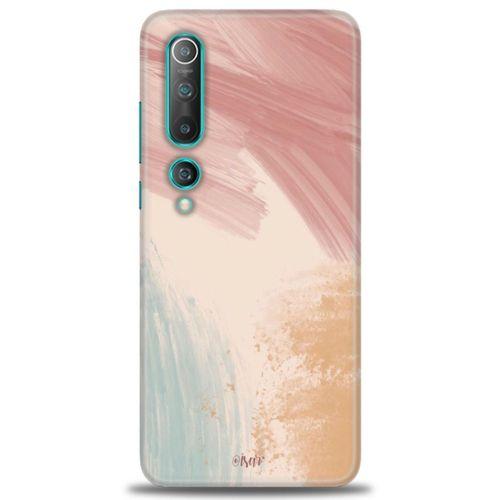 Xiaomi Mi 10 Kılıf HD Baskılı Kılıf - Soft Renkler + Tam Ekran Koruyucu