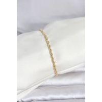 CM 14K Gold Renk Burgu Model Kadın Bileklik