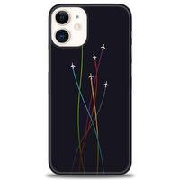 iPhone 12 Mini Kılıf HD Baskılı Kılıf - Uçaklar + Tam Ekran Koruyucu
