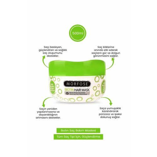 Biotin Saç Maskesi 500 ML - Gür ve Dolgun Saçlar - mrfs