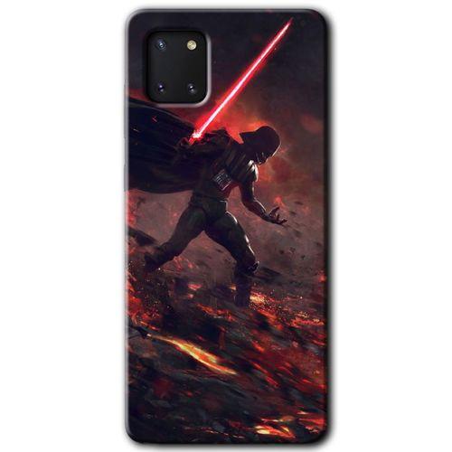 Samsung Galaxy A81 Kılıf Baskılı Kapak - Darh Vader Wars +Tam Kaplayan Mat Seramik