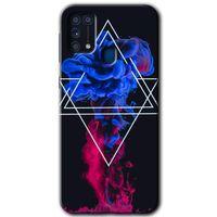 Samsung Galaxy M31 Kılıf HD Desen Baskılı Arka Kapak - Mekanik Duman 1