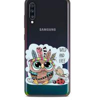 Zoologix (55) Samsung Galaxy A70 Şeffaf Kılıf Silikon Desenli