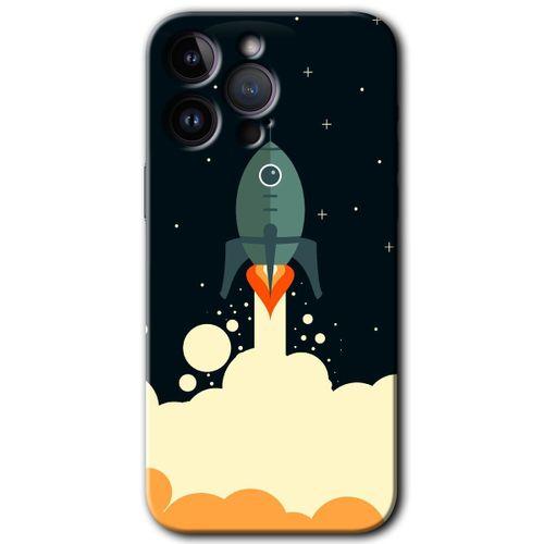 iPhone 14 Pro Kılıf HD Desen Baskılı Arka Kapak - Space Smoke