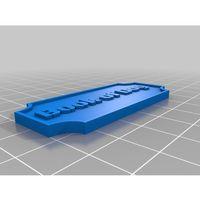 Özelleştirilmiş İsim Plakası (Bu ürün Sadece Plastik parçadır - Almadan Önce Soru Sorabilirsiniz)