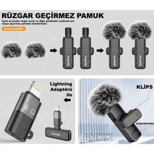 Kablosuz Type-C Yaka Mikrofonu