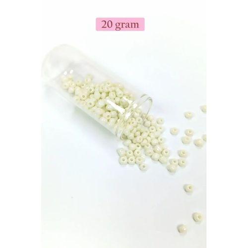 Dökme Cam Kum Boncuk Büyük Boy (6/0) 4 mm - 4 Renk - Toplam 80 Gram - BNC407