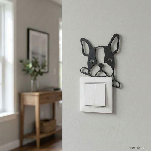 Köpek Figürlü Anahtar Priz Dekoru