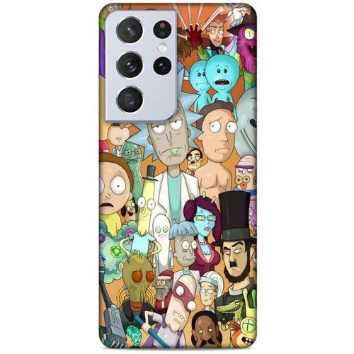 Samsung Galaxy S21 Ultra Uyumlu Kılıf Rick And Morty (35) Fit Design Kılıf Cop Rick