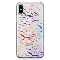 Apple iPhone X Kılıf Göç Zamanı Arka Kapak Koruma Desenli Full Koruyucu