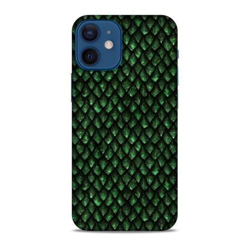 Apple iPhone 12 Mini Kılıf Dragons (5) Koruma Kabı Ejderha Koyu Yeşil Pul
