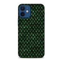 Apple iPhone 12 Mini Kılıf Dragons (5) Koruma Kabı Ejderha Koyu Yeşil Pul
