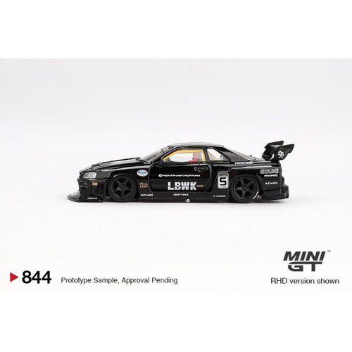Mini GT Nissan LB-ER34 Super Silhouette SKYLINE Black 844 BL