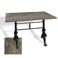 Dockers Çipa 3001 Döküm Ayak Masa 80x120 cm - (Werzalit, Wermodin ve Allzalit Tabla) - Old Pine