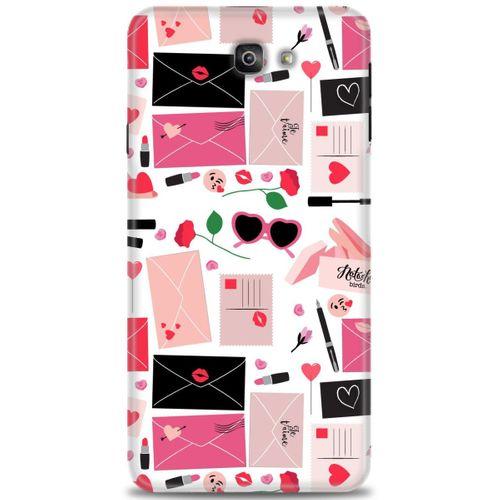 Samsung Galaxy J7 Prime Kılıf HD Baskılı Kılıf - Je Taime + Tam Ekran Koruyucu