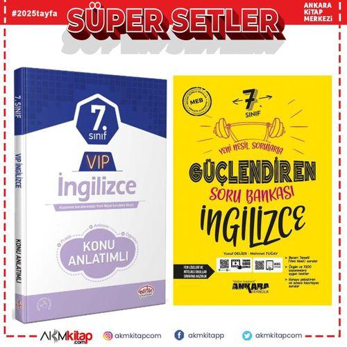 Editör 7.Sınıf VİP İngilizce Konu ve Ankara Soru Bankası Seti 2 Kitap
