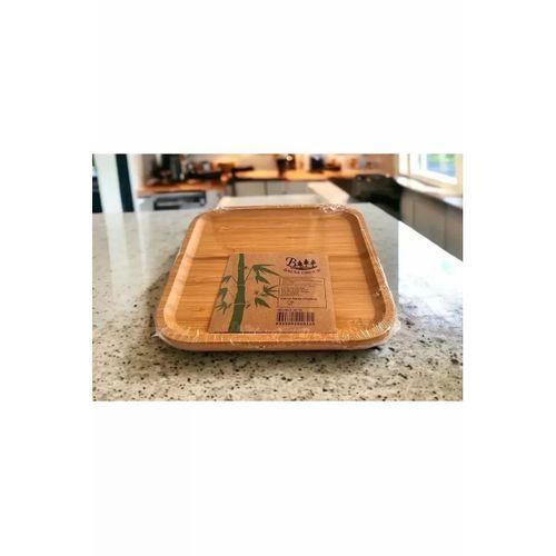 Bambu Kare Tabak 20 * 20 * 1.5 Cm Royaleks-KR2020