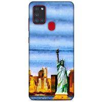 Cityx (48) Samsung Galaxy A21s Kılıf Silikon Kapak Desenli
