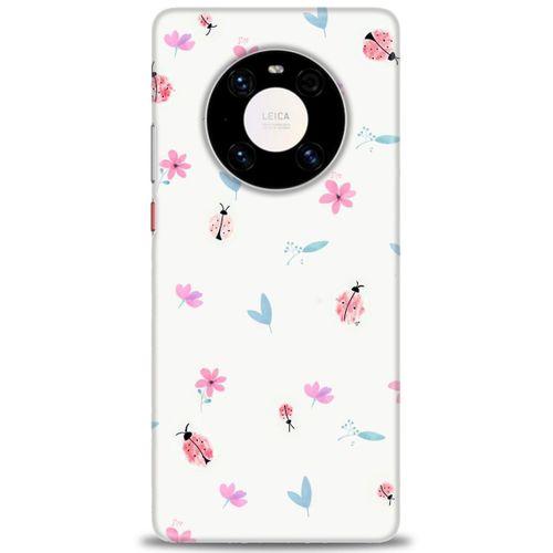 Huawei Mate 40 Pro Kılıf HD Baskılı Kılıf - Uğur Böcekleri + Tam Ekran Koruyucu