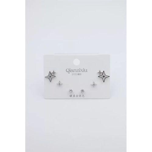 Çoklu Set Küpe - Gümüş