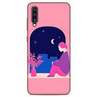 Samsung Galaxy A70s Kılıf Depresyon (3) Kapak Lacivert Turuncu