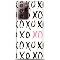 Samsung Galaxy Note 20 Kılıf HD Baskılı Kılıf - XOXO + Tam Ekran Koruyucu