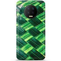 Lopard İnfinix Note 7 Uyumlu Kılıf Bahar (37) Silicone Cover Bambu Yaprak