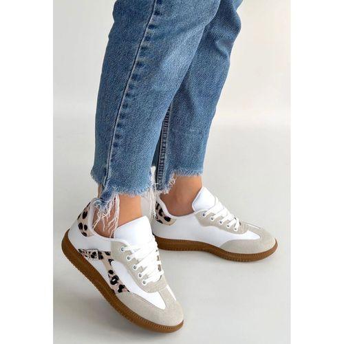 Mier Beyaz Cilt Bağcıklı Spor Ayakkabı