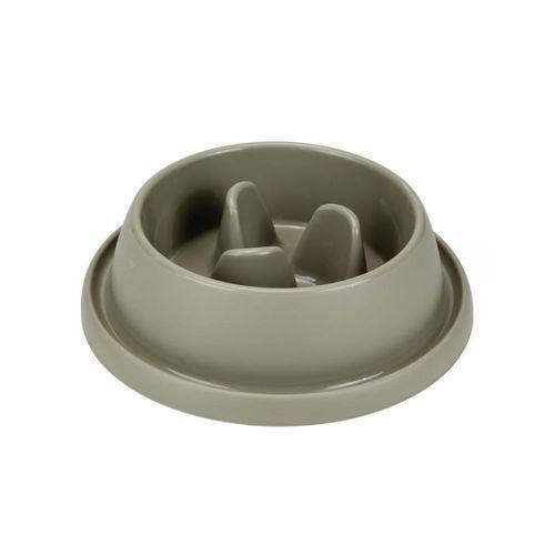 Beeztees Köpek Yavaş Besleme Mama Kabı, Bambu, Kahve, 31,5cm, 2L