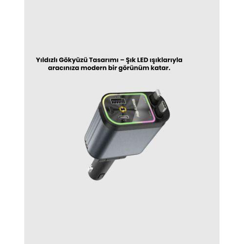 Ford, Opel, Volvo, Skoda Araçlar İçin 66w Çoklu Hızlı Şarj Cihazı