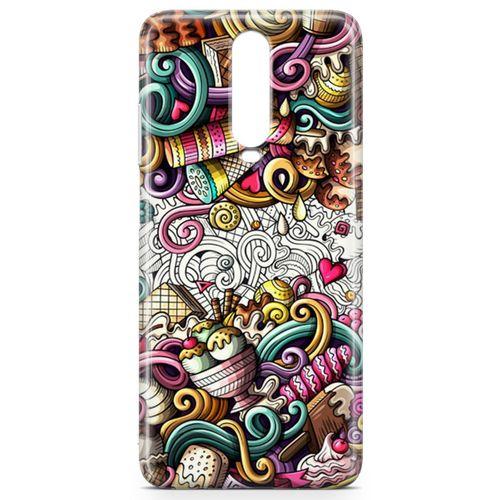 Xiaomi Redmi K30 Kılıf Dondurma Doodle Arka Kapak Koruma Desenli Full Koruyucu