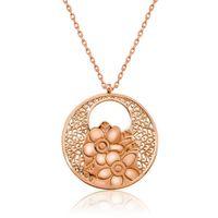 Lucky Life 925 Ayar Gumuss  Rose Yaşam Çiçeği Kolye