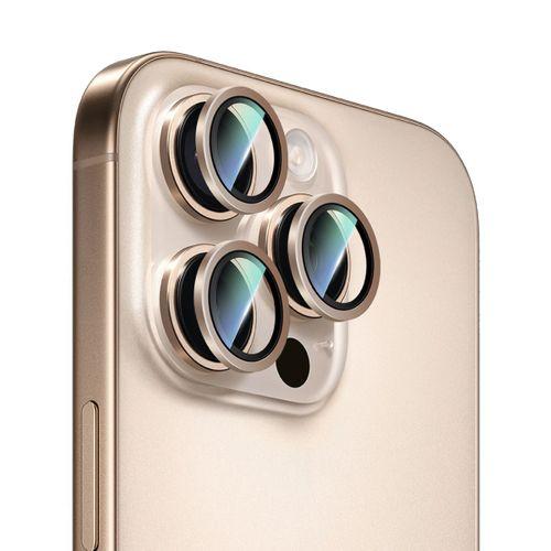 Apple iPhone 16 Pro Max CaseWorld Alloy Two-Color Serisi Lens Koruyucu