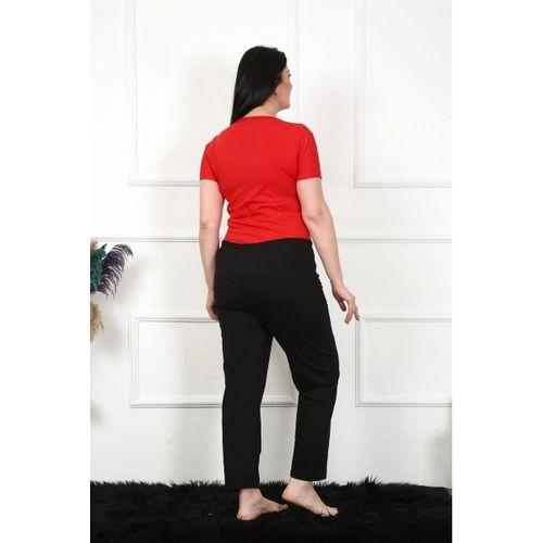 Kadın Pamuklu Büyük Beden Alt Pijama Siyah