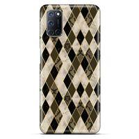 Mermer Desenli (2) Tema Kabı Bej Alcatel 3x 2020 Kılıf