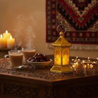 Ramazan Temalı Altıgen Kubbe Led Lamba