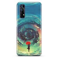 Lopard Oppo Realme 7 Uyumlu Kılıf Manipülasyon ☻ (32) Soft Silikon Kılıf Desenli